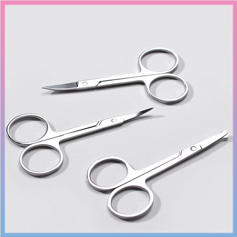 Eyelash Extension Stainless Steel Beauty Makeup Eyebrow Trimming Scissors Pointed Small Scissors Eyelash Makeup Tools Small Scissors