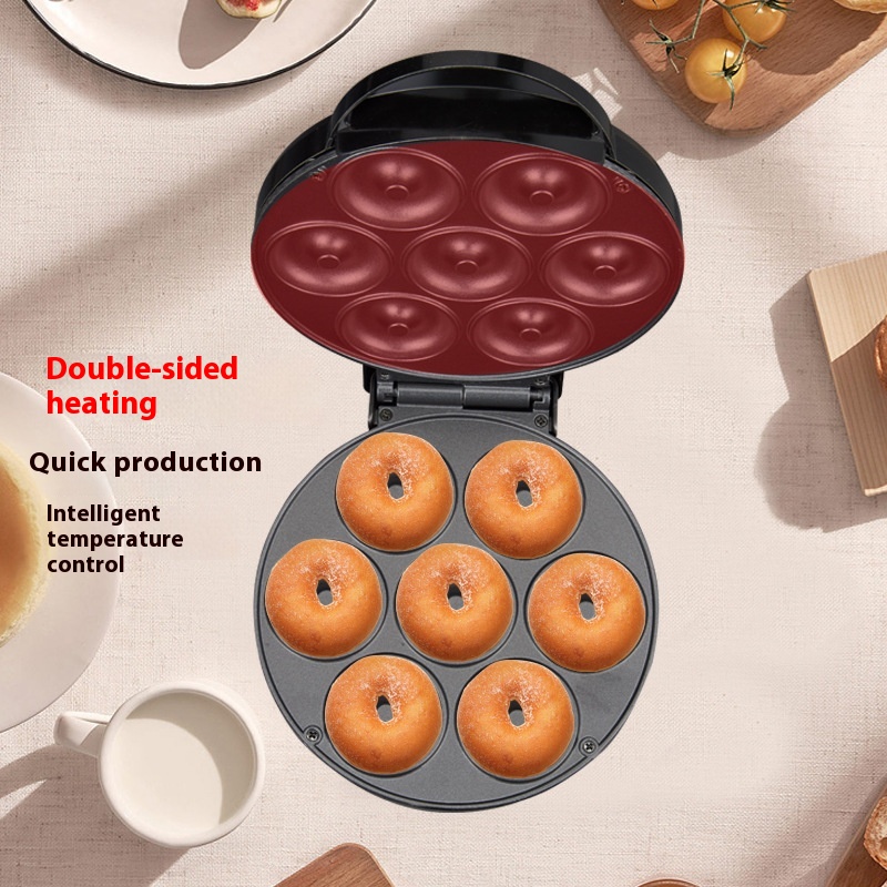 7-Hole Donut Maker-Home Bread Machine,Multi-Functional Breakfast Maker,Mini Donut Machine.
