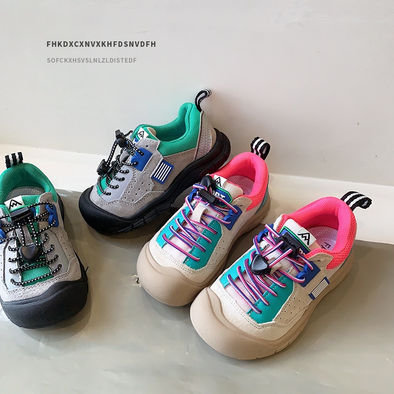 Children's Shoes Spring Children's Sports Shoes Outdoor Girls Hiking Shoes Boys Slip-on Ugly Cute Shoes Baby Shoes