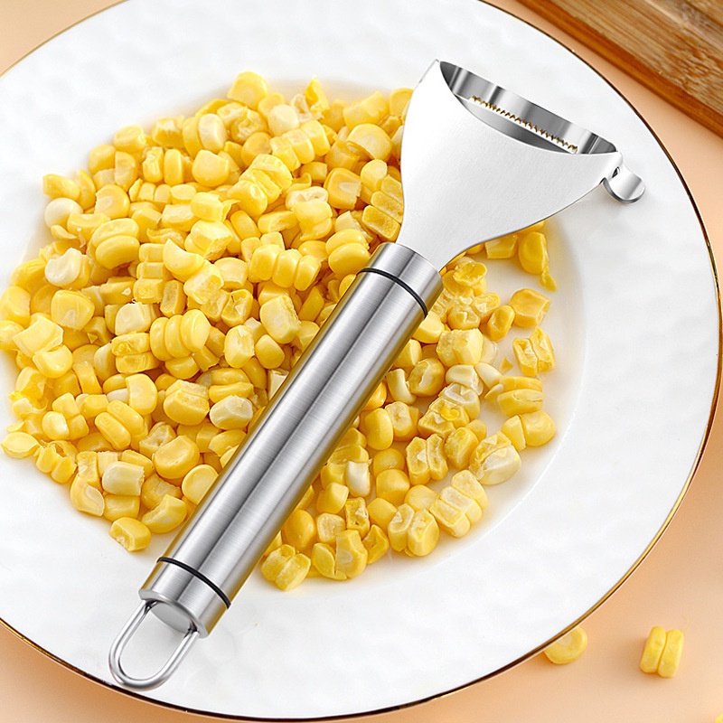 Stainless Steel Corn Planer Creative Multifunctional Threshing Artifact Corn Kernel Separator Household Kitchen Tools Supplies