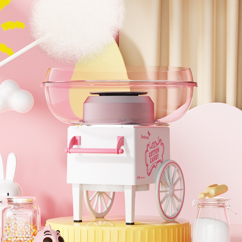 Cotton Candy Machine For Kids-Home Use,Small Fully Automatic Cotton Candy Maker For DIYMini Decorative Colored Sugar.