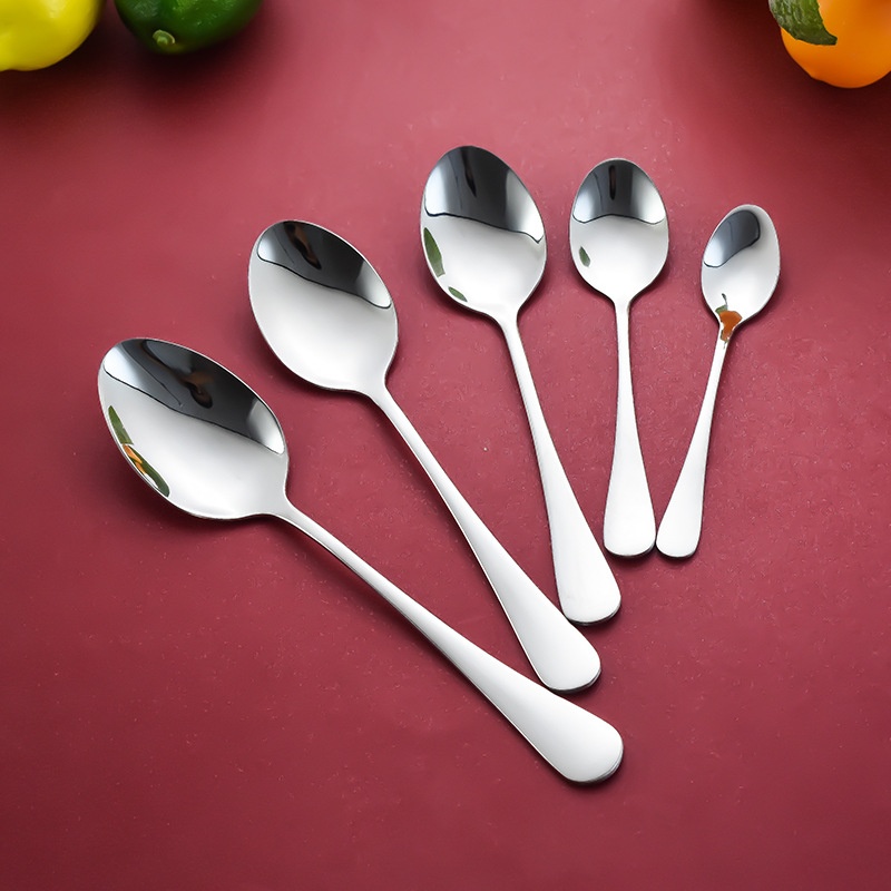 1010 Stainless Steel Spoon Household Fork Spoon High Value Spoon Student Fork Portable Hotel Western Tableware Eating Spoon