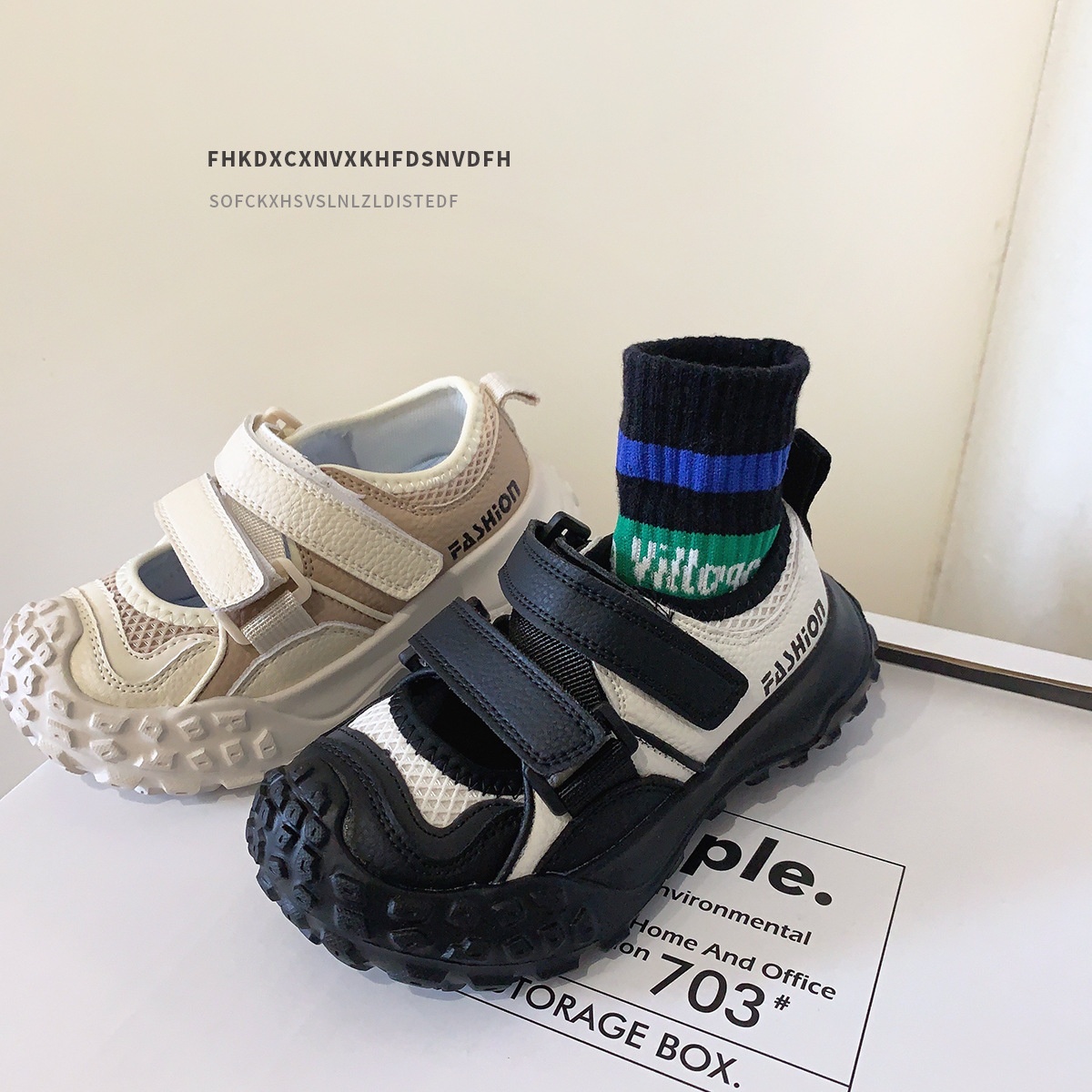 Durian Bottom Children's Shoes Summer Children's Sports Shoes Mesh Breathable Hollow Boys Tire Shoes Girls Shoes