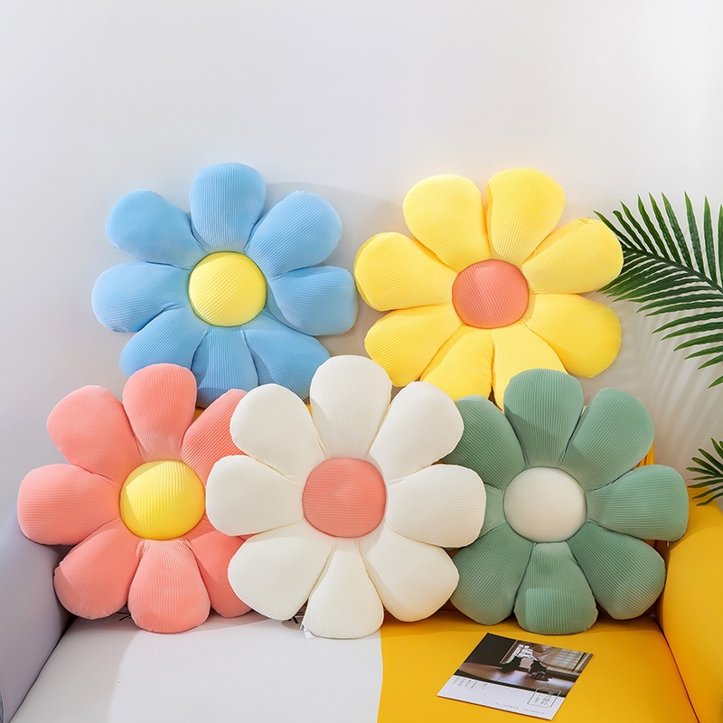 Daisy Flower Cushion Bedroom Floor Tatami Mat Office Buttocks Cushion Sun Petal Shape Cushion