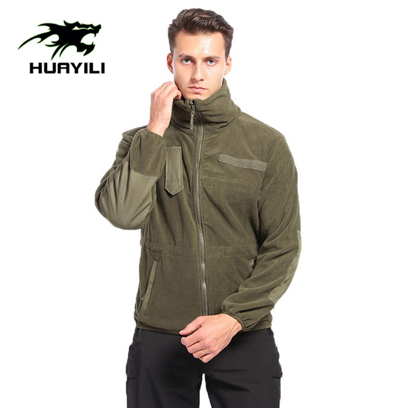 Men's Military Fan Tactical Fleece Fleece Jacket TADOutdoor Sports Windproof Warm Fleece Jacket