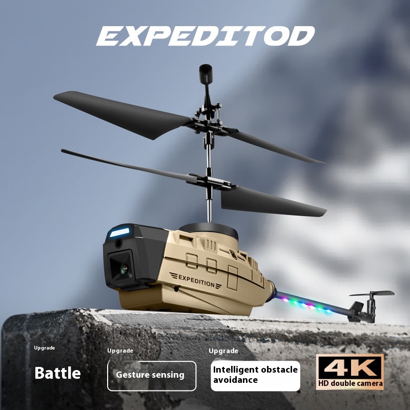 KY202 Remote Control Helicopter Black Bee Drone Reconnaissance Helicopter Obstacle Avoidance HDAerial Photography Remote Control Aircraft Toy