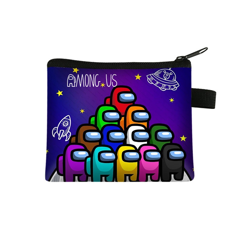 Among Us Children's Coin Purse Space Werewolf Killing Game Peripheral Portable Card Bag Coin Key Storage Bag