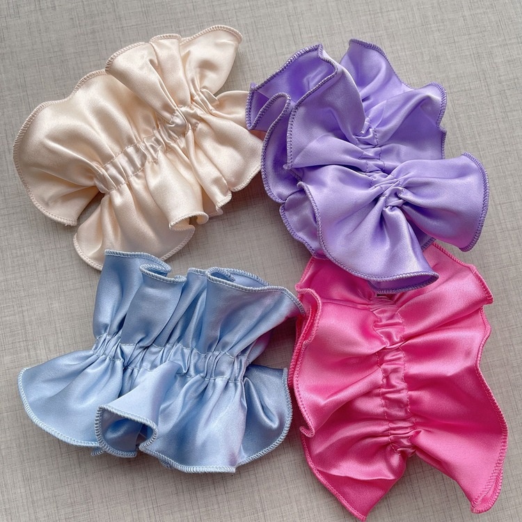 Fever Large Intestine Hair Ring Mona Korean Style Hair Rope Female Hair Tie Summer Simple Temperament Korean Net Red Satin Hair Rope