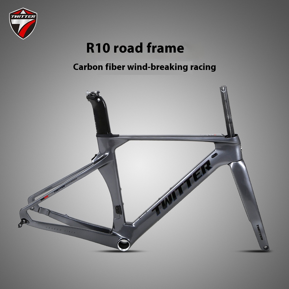 R10 Carbon Fiber Road Bike Frame Disc Brake Bicycle Frame700 CAerodynamic Wind-breaking Racing Frame