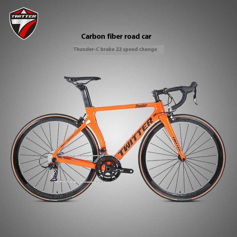 Thunder Carbon Fiber Wind-breaking Road Bike700 C22-speed Road Racing Bike