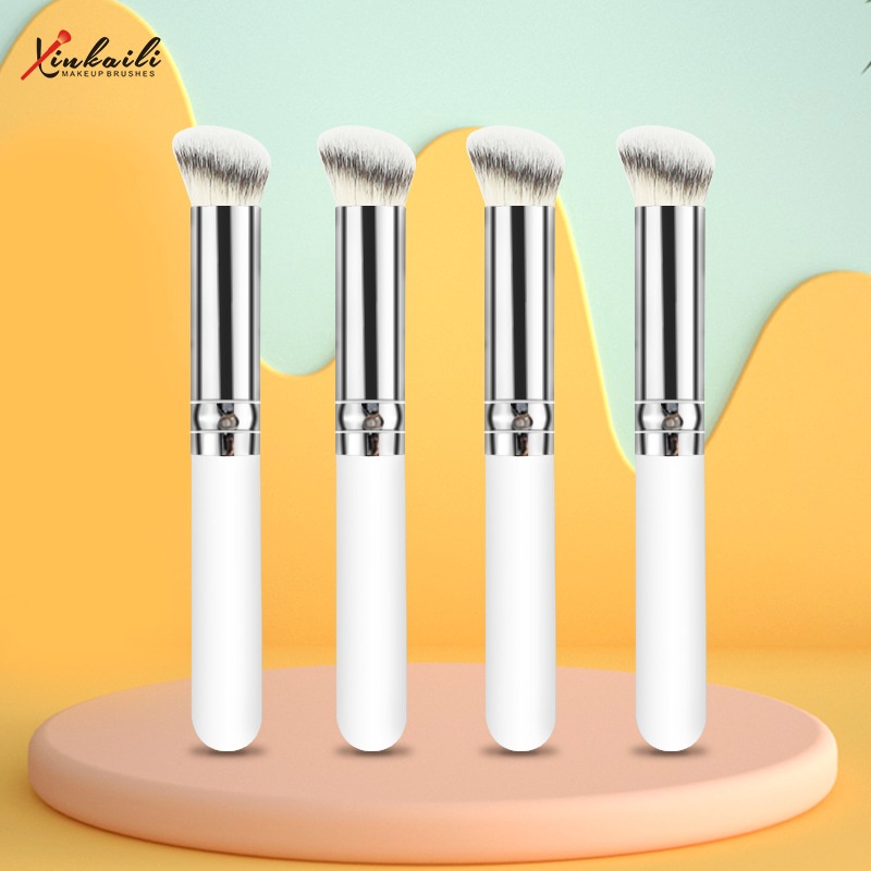 Custom Concealer Brush270 Short White Oblique Concealer Brush For Beginners Beauty Tools Concealer Brush