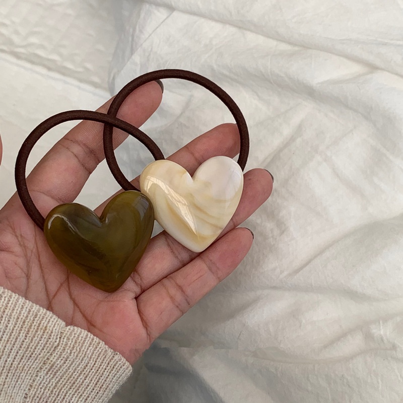 French Lazy Style Hair Rope Female Korean Version Simple Temperament Hair Rope Autumn Hair Elastic Band Leather Headdress