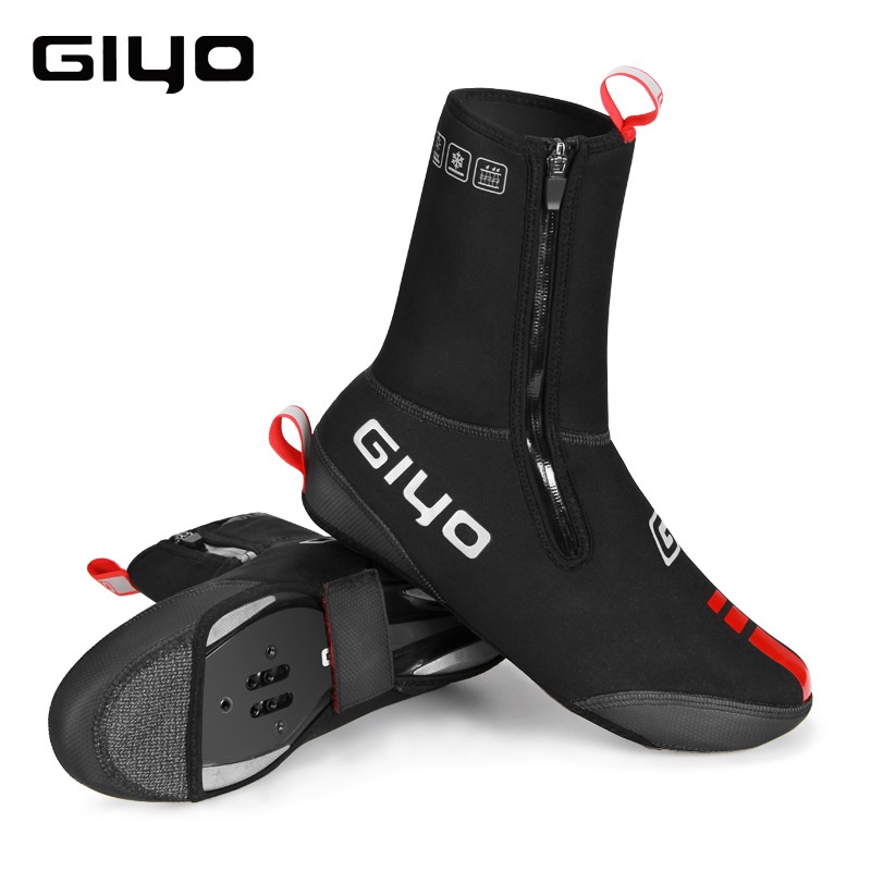 GIYOBicycle Cycling Shoe Covers Lock Shoe Covers Mountain Road Bike Windproof Waterproof Outdoor Cycling Thickened Shoe Covers