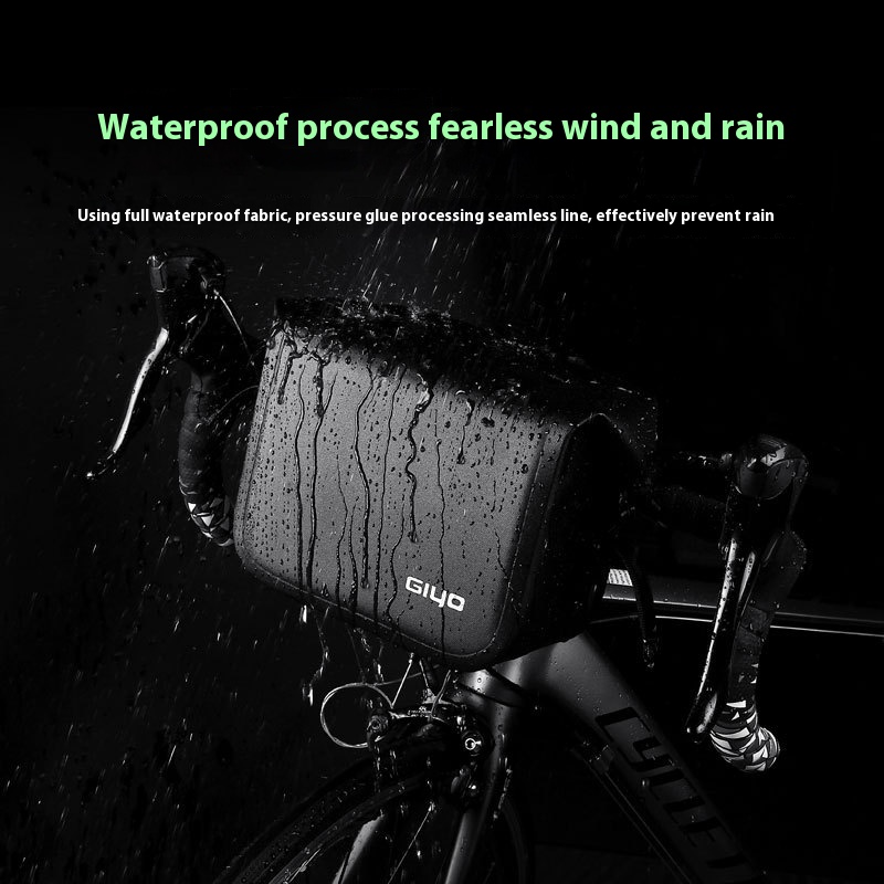 GIYOBicycle Bag Front Bag Waterproof PVCFront Bag With Shoulder Strap Folding Bag Mountain Road Bag G15