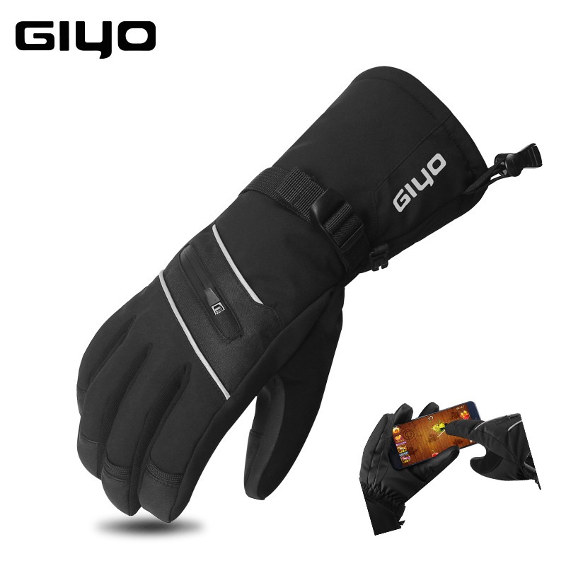GIYOWinter Cycling Gloves Cycling Gloves Men And Women Touch Screen Warm Thick Windproof Waterproof Ski Gloves
