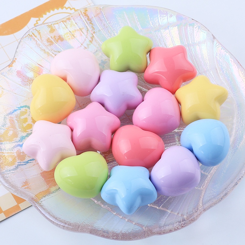 Shiny Star Love Cute Diy Cream Glue Homemade Mobile Phone Case Headdress Hairpin Jewelry Resin Accessories