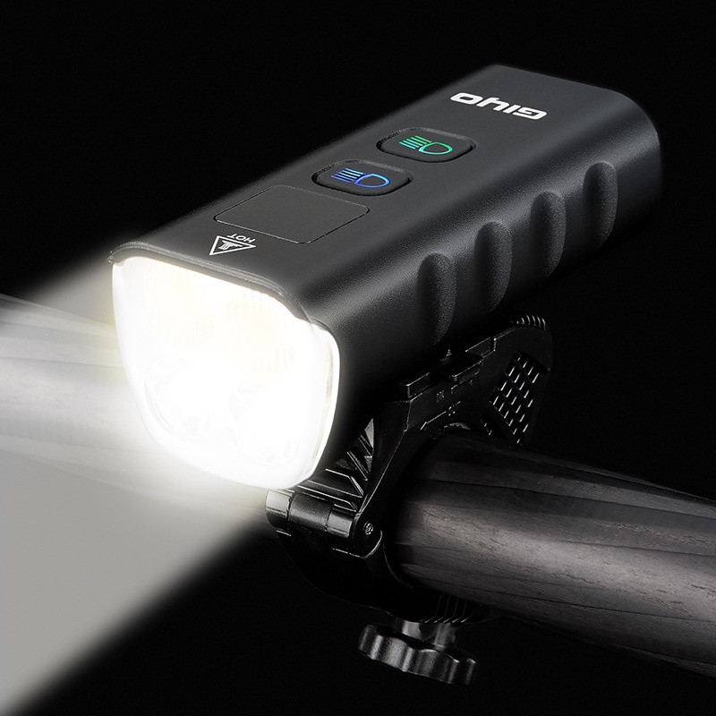 GIYOBicycle Headlight Near And Far Light Headlight USBCharging Cycling Supplies Waterproof Headlight Sports