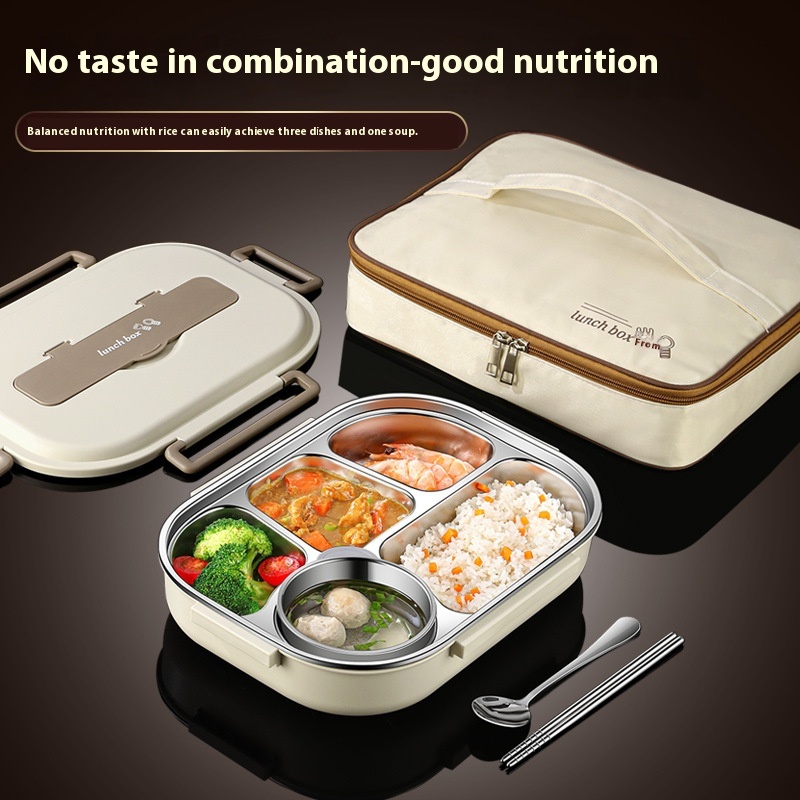 304 Stainless Steelulated Lunch Box Student Work Sealed Lunch Box Lunch Box Gift Box Lunch Box