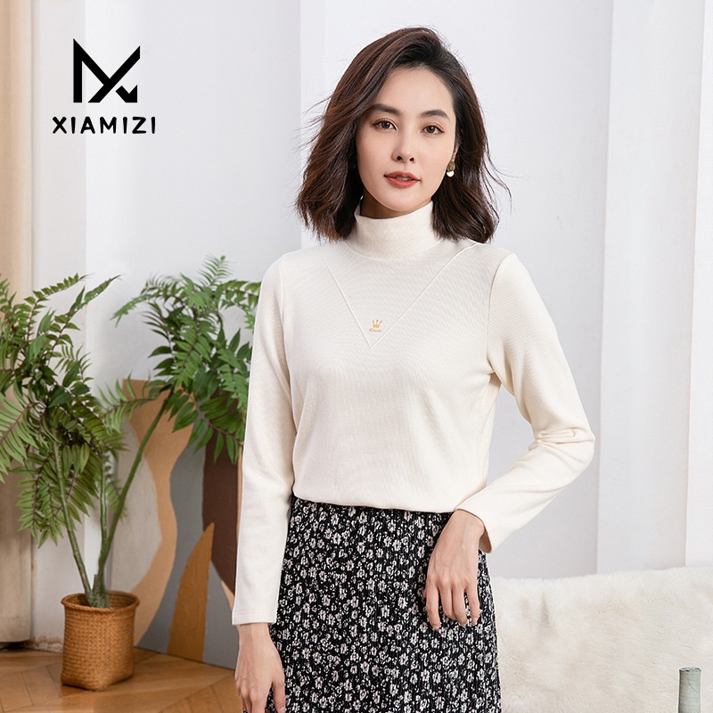 Half-high Collar Bottoming Shirt Women's Inner Sweater Autumn And Winter Stylish Long-sleeved Knitted Solid Color Tops Women's Clothing