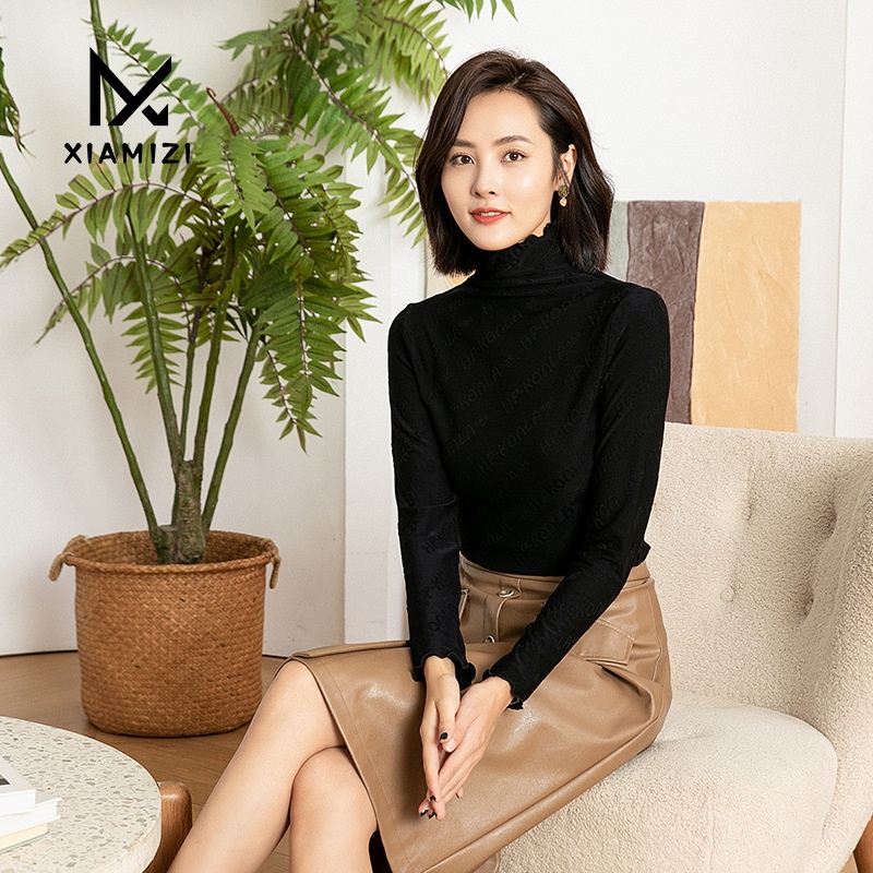 Turtleneck Tops For Women,Loose Sweaters,Long Sleeves,Knitted Tops For Women,Autumn And Winter Clothing - 4