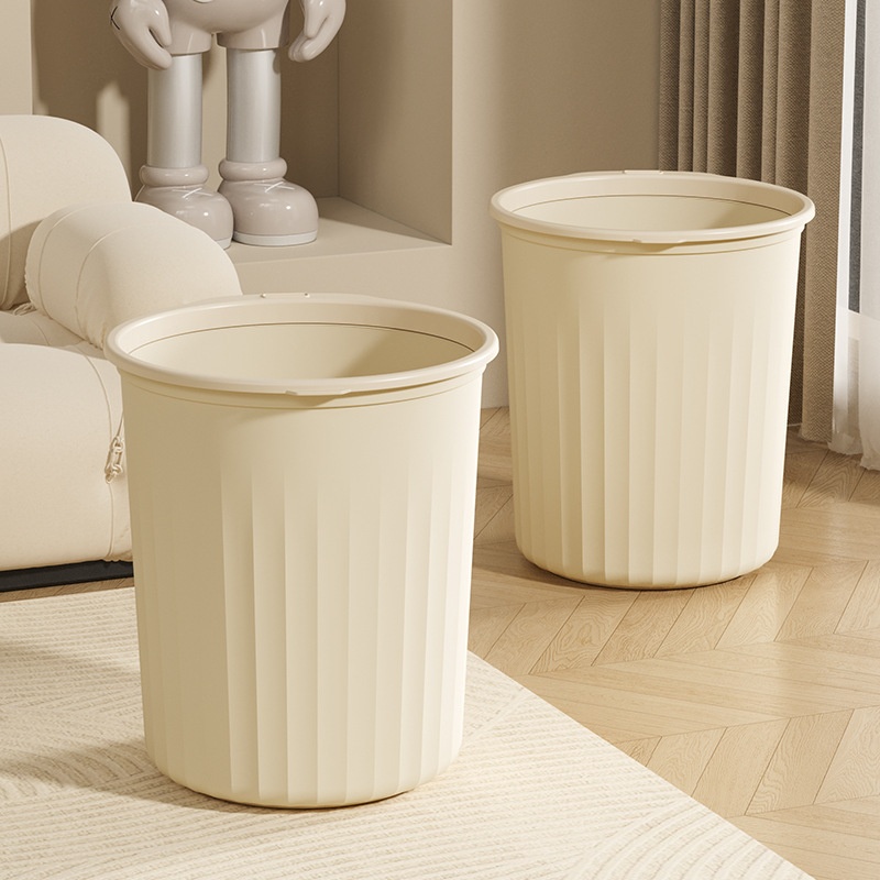 Household Trash Can Large Capacity Living Room Kitchen Bathroom Toilet Office Thickened Detachable Ring Wastebasket