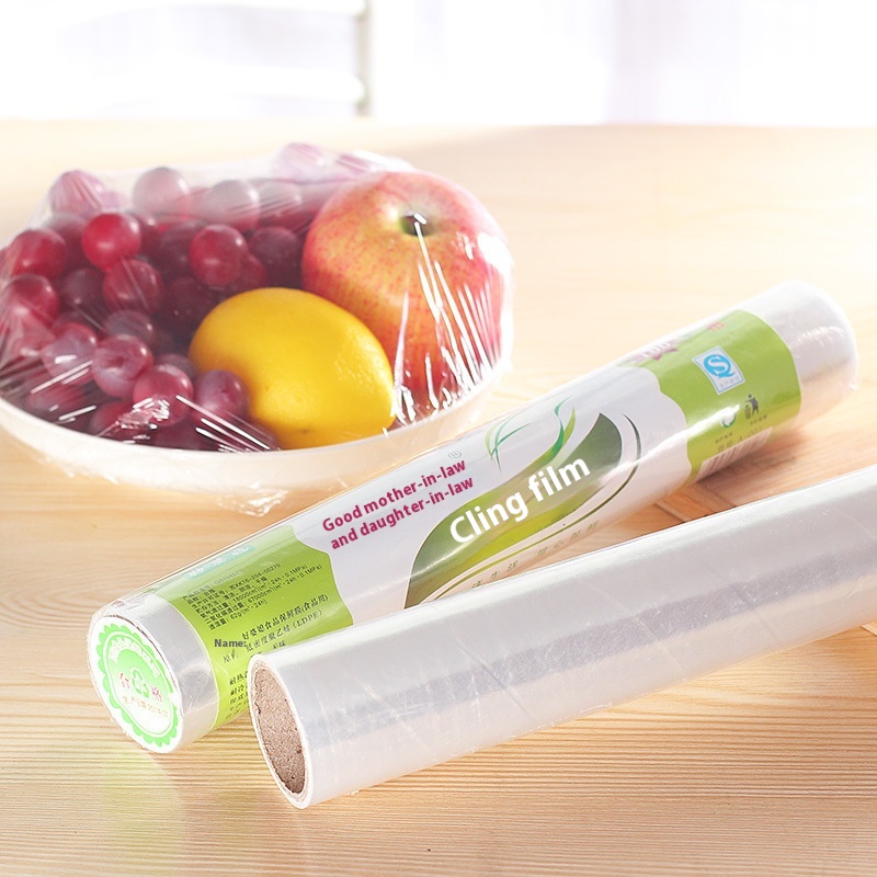 20m Food Cling Film Household Kitchen Stretch Film Cling Paper Refrigerator Fruit Food Storage Cling Film