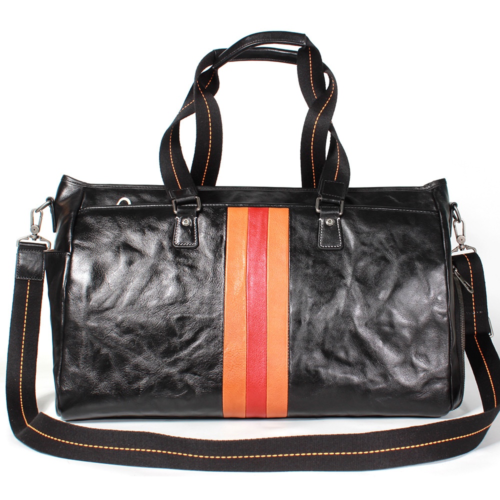 Genuine Leather Men's Large Capacity Travel Bag First Layer Cowhide Handbag European And Americany Fashion Travel Bag