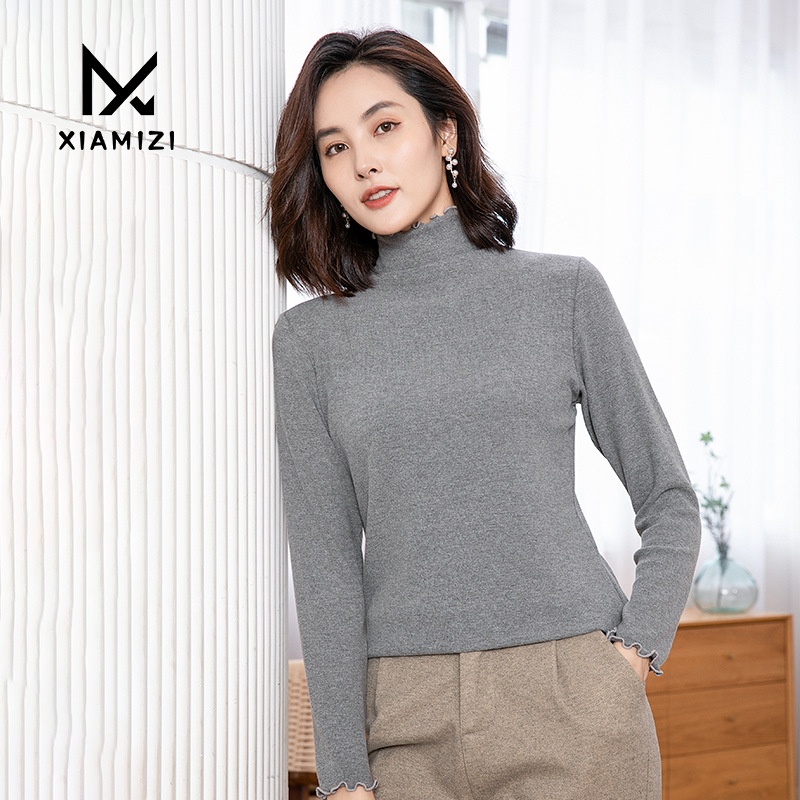 Style Pullover Half Turtleneck Bottoming Shirt Women's Inner Wear Slim Warm Sweater Women's Autumn And Winter Tops Knitted Sweater Women
