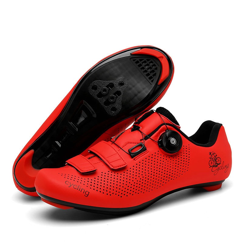 SLock-free Power Cycling Shoes Leisure Breathable Hard-soled Road Mountain Bike Lock Shoes