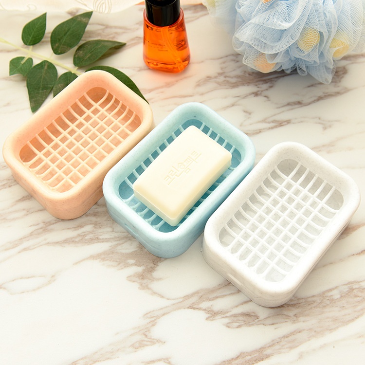 Double-layer Drain Soap Box Creative Bathroom Toilet Handmade Soap Rack Face Soap Box Plastic Soap Tray