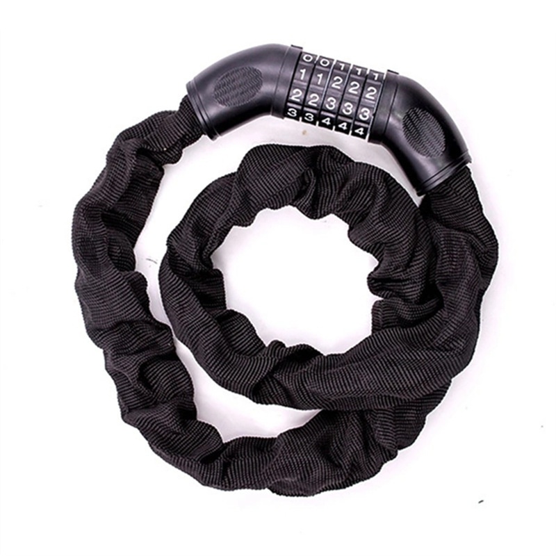 5 Password Bicycle Lock Anti-theft Mountain Bike Lock Chain Iron Chain Lock Electric Car Lock Motorcycle Door Lock