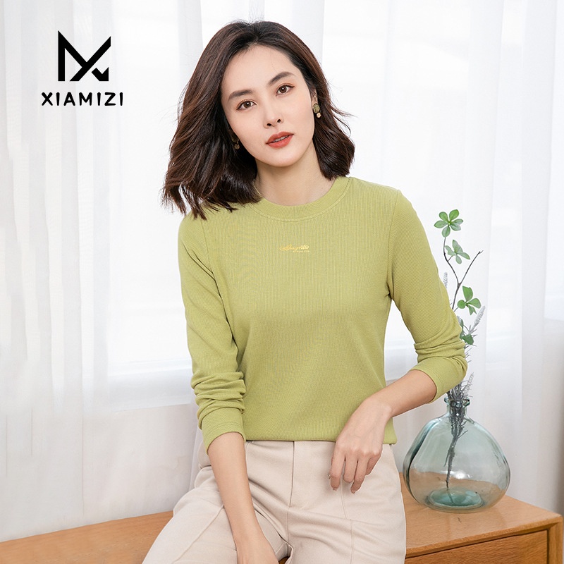 German Velvet Round Neck Bottoming Shirt For Women In Autumn And Winter,Slim Fit,Versatile,Thickened,Thin Velvet,Warm,Long-sleeved T-shirt Top