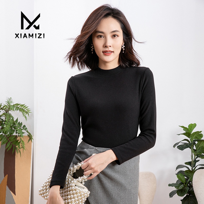 Women's Sweater Half Turtleneck Bottoming Shirt Inner Autumn And Winter Stylish Sweater High-end Early Autumn Tops