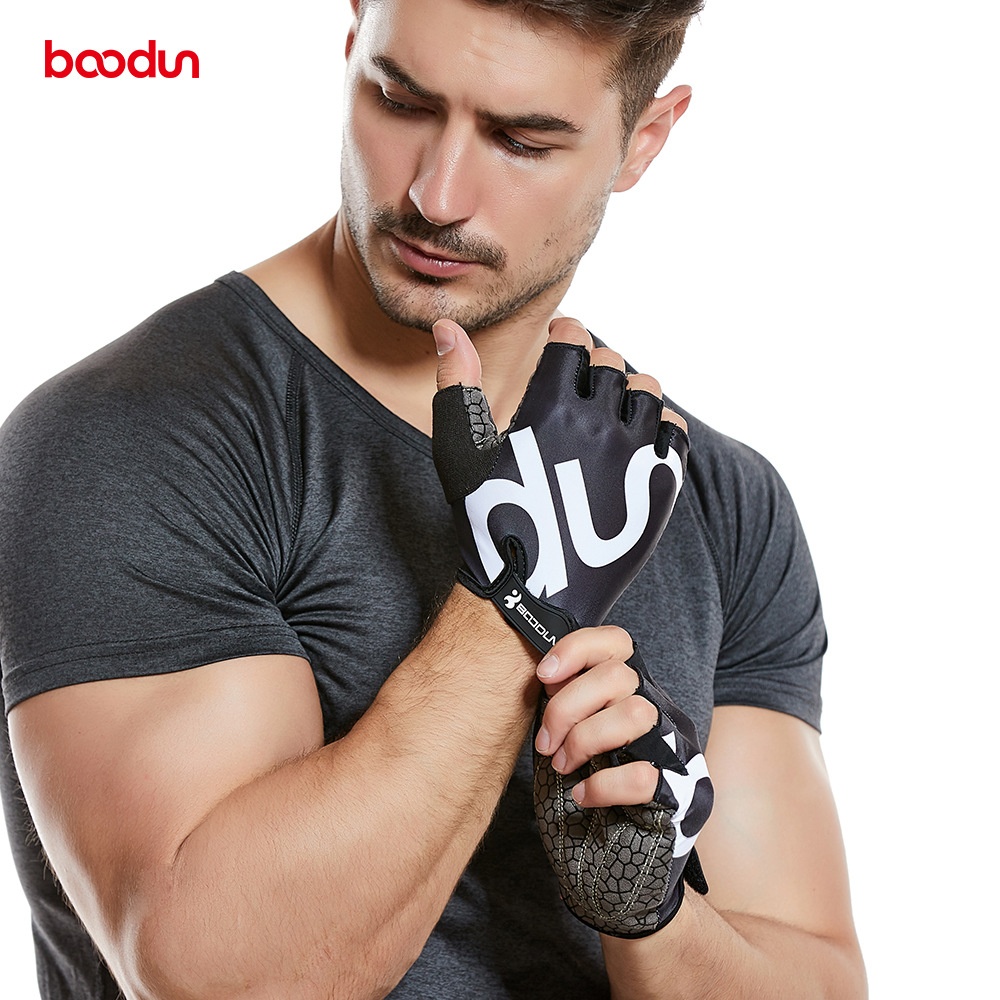 BOODUN/Boden Cycling Gloves Lycra Breathable Half-finger Gloves Mountain Road Non-slip Cycling Gloves