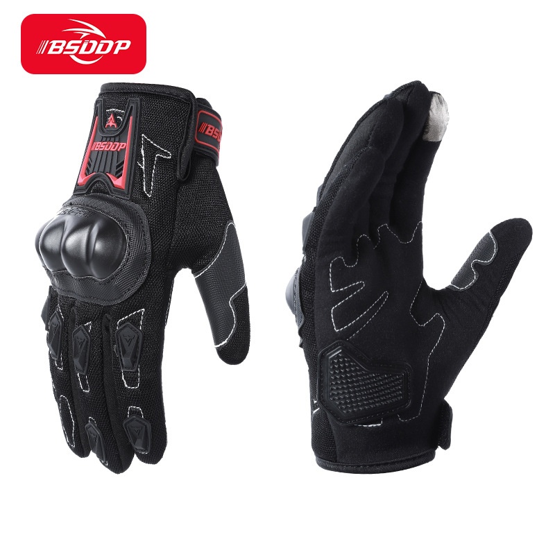 Off-road Motorcycle Gloves Men's Anti-fall Full Finger Protection Summer Breathable Cycling Half Finger Gloves Touch Screen