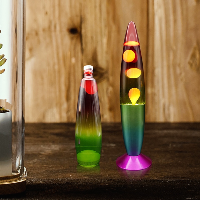 Lava Table Lamp Glass Decorative Night Light Living Room Bedroom Atmosphere Lamp Creative Wax Lamp