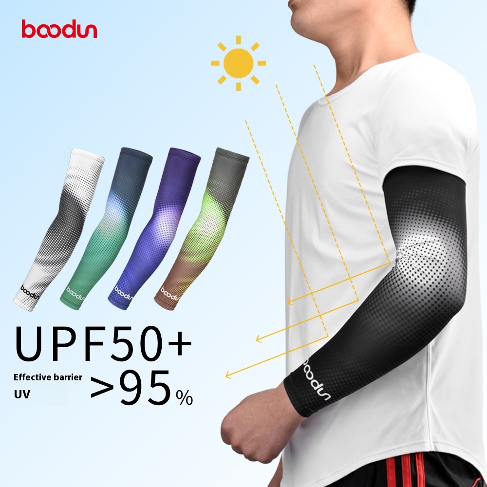 BOODUN/Boton Spring And Summer Ice Silk Sun Protection Cycling Sleeves Gradient Mountaineering Fishing Skateboard Sun Protection Sleeves