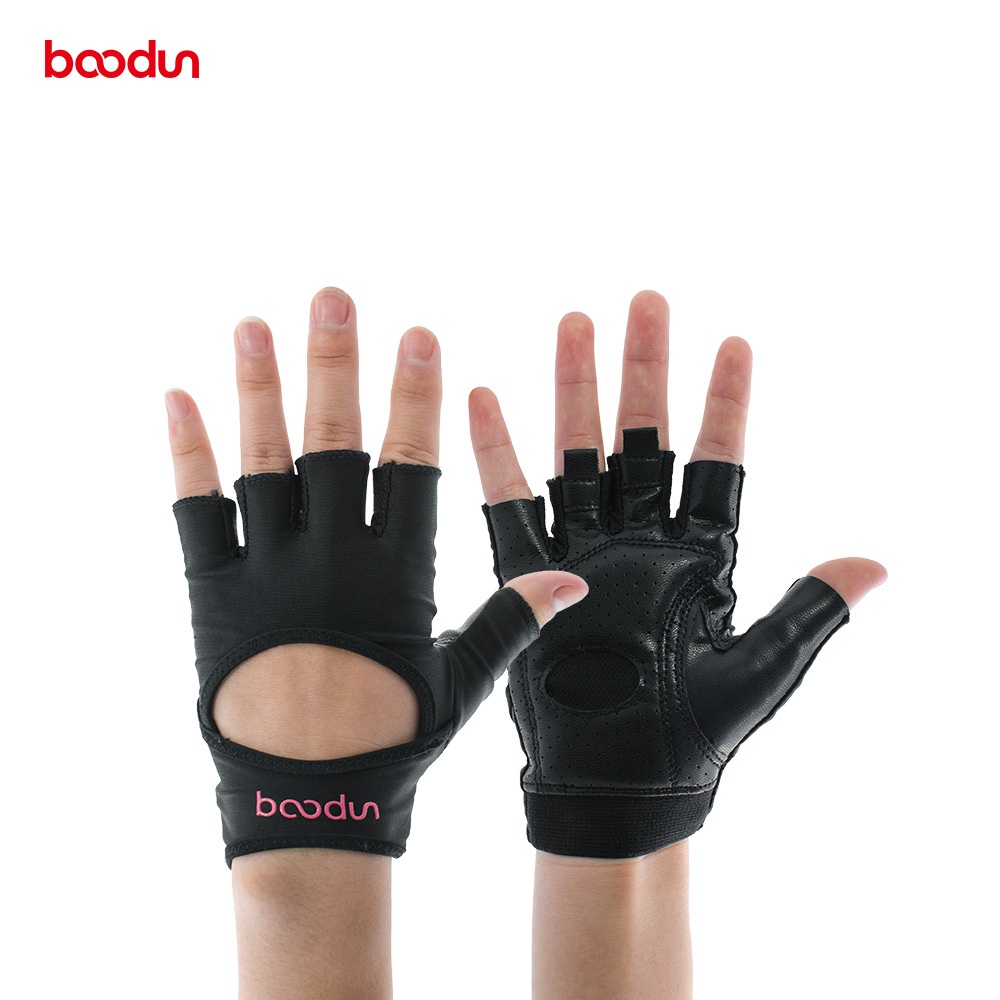 BOODUN/Boton Women's Weightlifting Fitness Gloves Indoor Sports Non-slip Yoga Gloves Dumbbell Half-finger Gloves