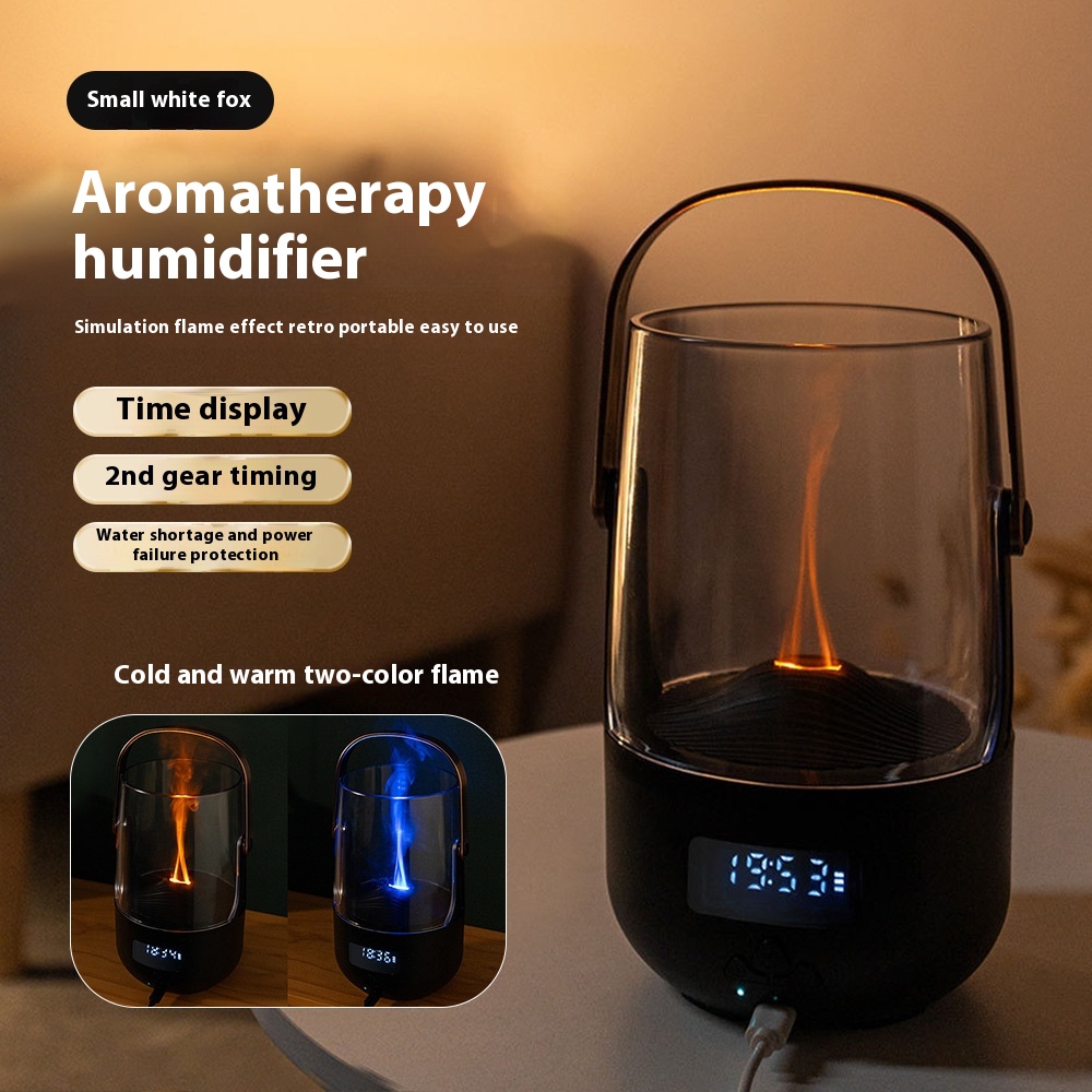 Home Humidifier Camping Office Creative Flame Aromatherapy Machine Portable Portable Smart Aroma Diffuser