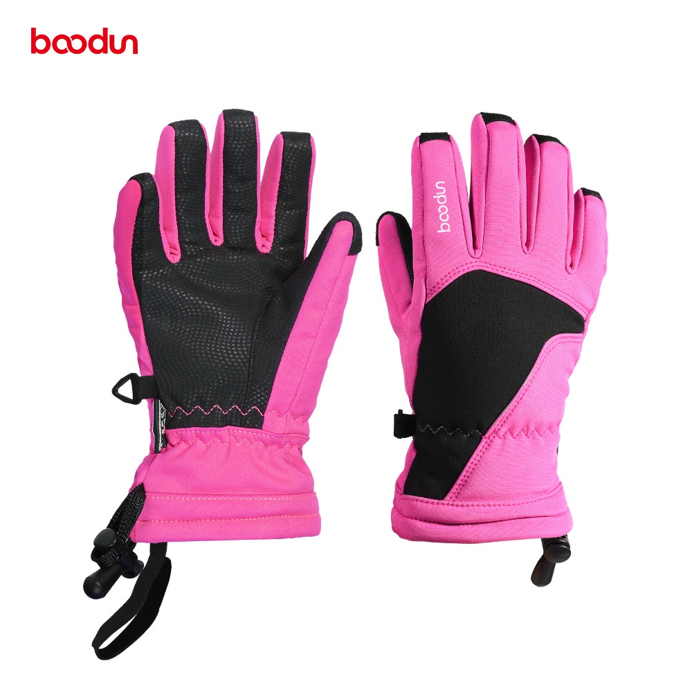 1126 Models6-12 Years Old Children's Ski Gloves Winter Waterproof Split Finger Gloves Plus Velvet Thick Warm Gloves