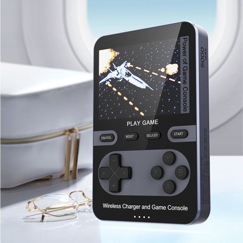 Magnetic15w Wireless Fast Charging Mobile Power Game Console Power Bank500 Games