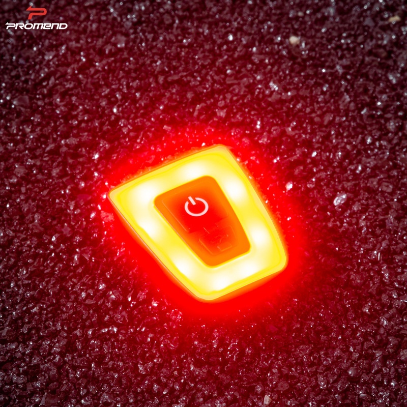 PROMENDBicycle Taillight Road Bike Helmet Seat Tube USBCharging Warning Taillight Outdoor Cycling Equipment