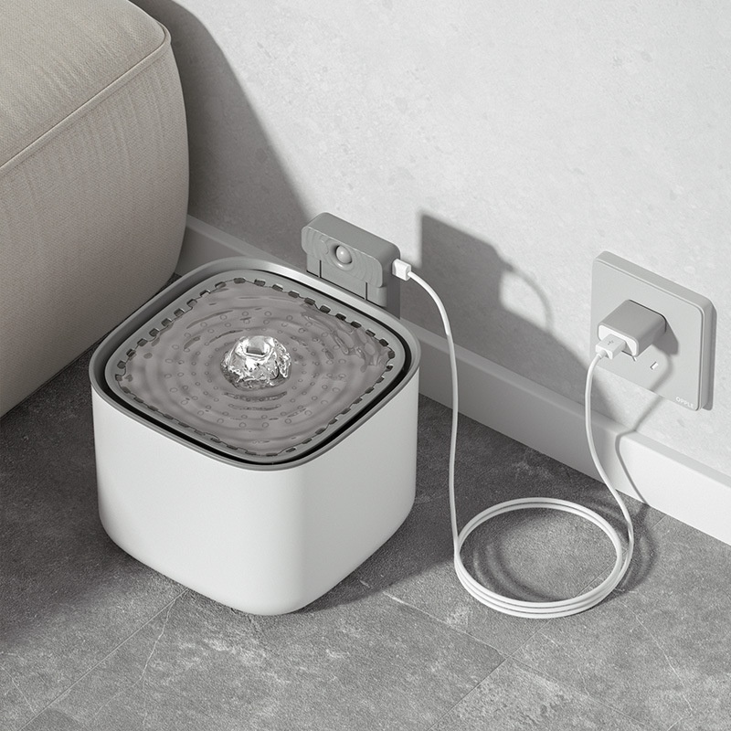 Induction Cat Water Dispenser Automatic Filtration Circulating Running Water Large Capacity Intelligent Rechargeable Dog Pet Water Dispenser
