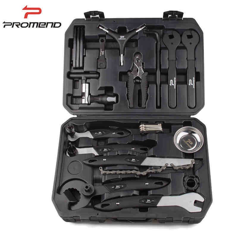 Promend Mountain Bike Multi-function Combination Tool Box18/30/37/61 Pieces Repair Tool Box