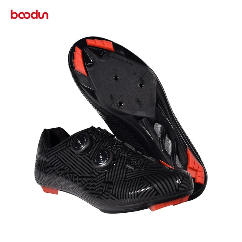 Boodun Road Mountain Cycling Shoes Nylon Outsole Microfiber Upper Breathable Lock Shoes