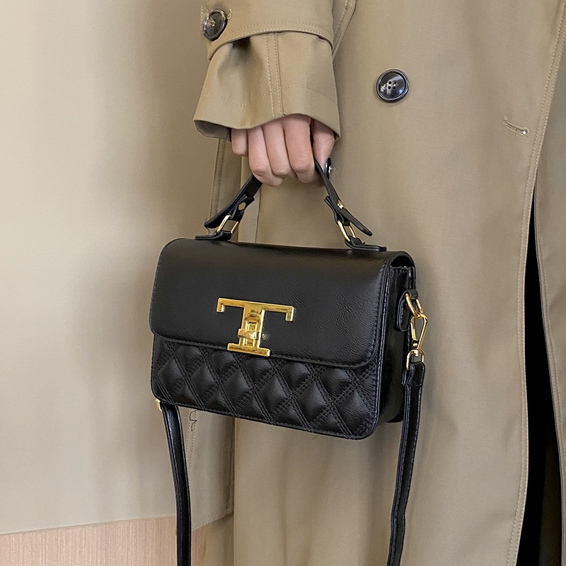 Bags For Women,High-end Diamond Lock Handbag Small Square Bag Styley Fashion Multi-layer Pocket Messenger Bag