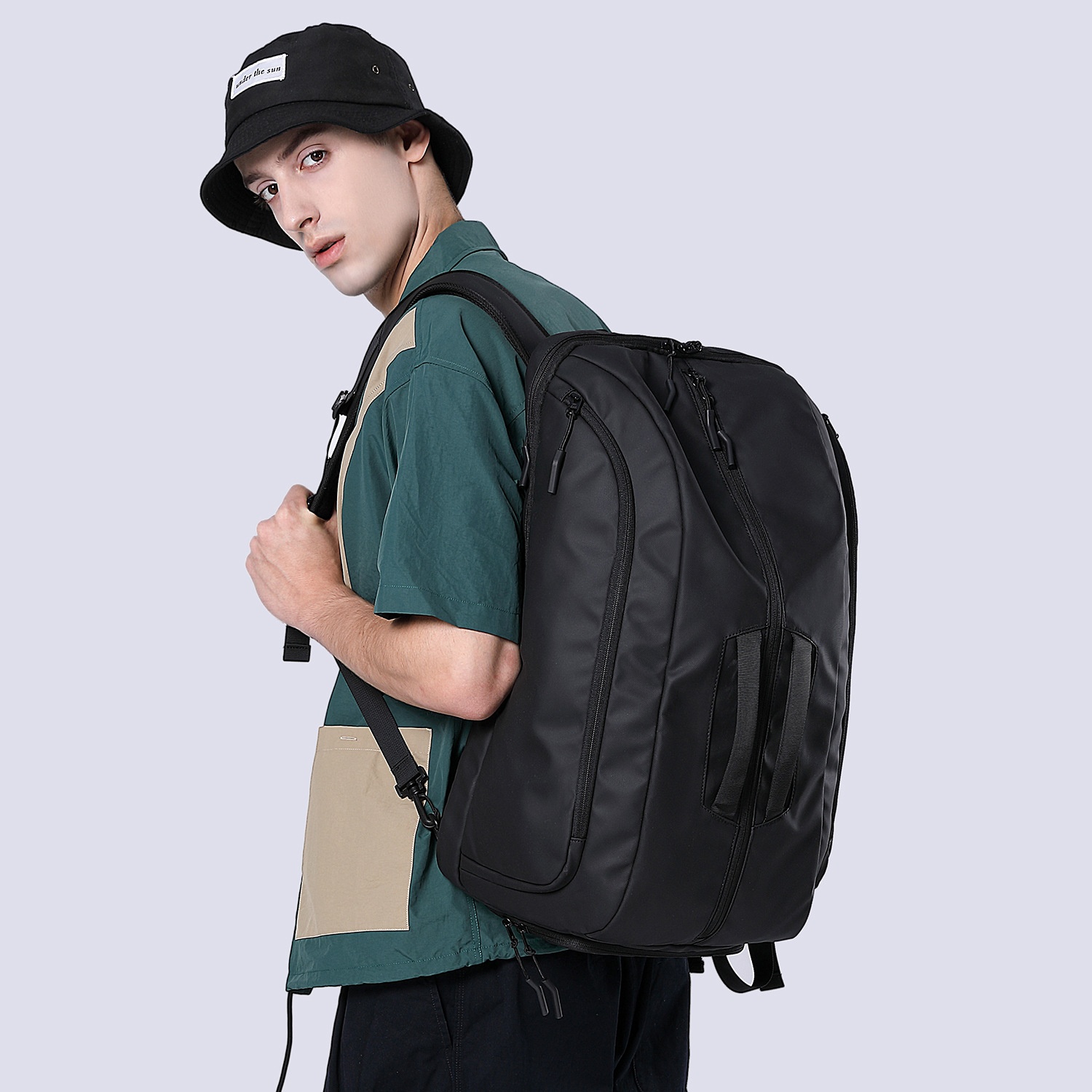 TANGCOOLLarge Capacity Backpack Men's Portable Travel Bag Business Commuter Computer Bag Men's Travel Bag