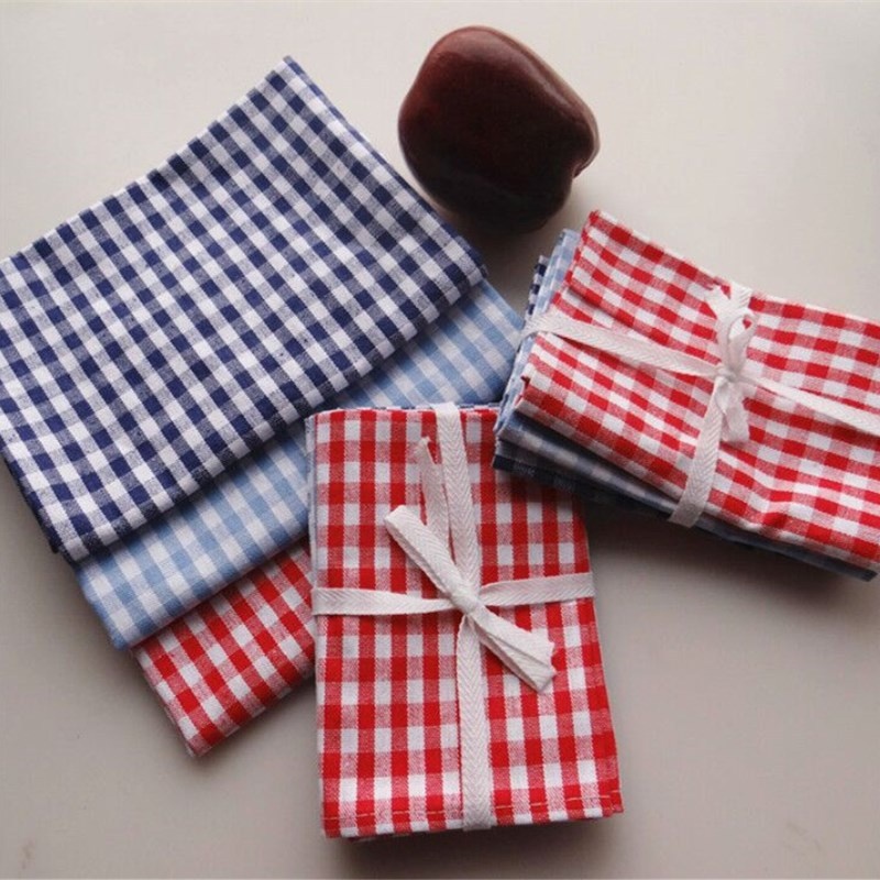 Napk And Placemats Japanese Style Chaoyang Grid Home Cotton And Linen Material Table Cloth Cloth Placemats Western Napk