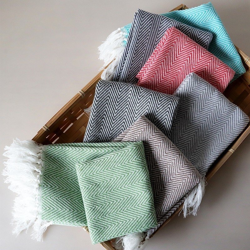 Tassel Tea Towel Cotton Color Household Kitchen Towel Napkin Cloth