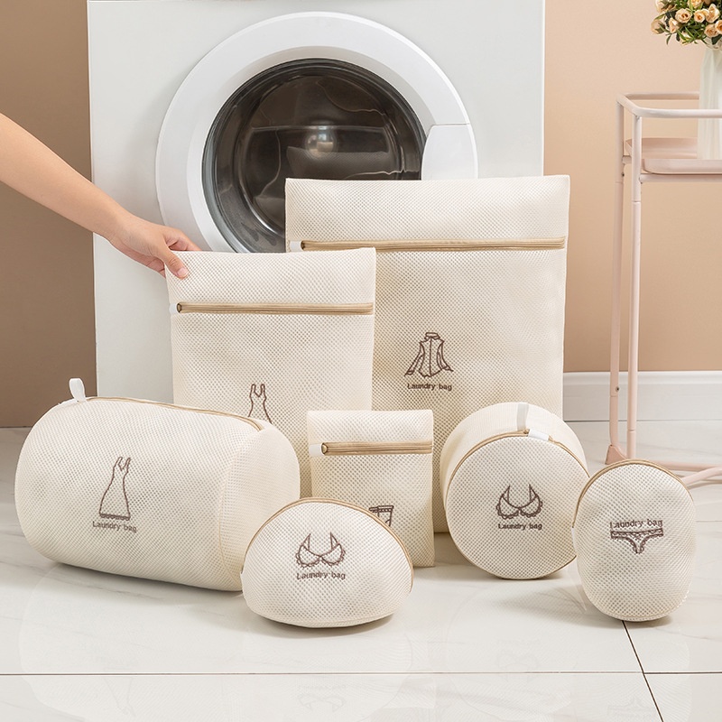 A-style Non-flower Embroidery Laundry Bag Washing Machine Dedicated Set Storage Bag Bra Underwear Underwear Washing Bag